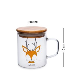 GS- 44/3 Кружка с крышкой «Жители леса» 380мл