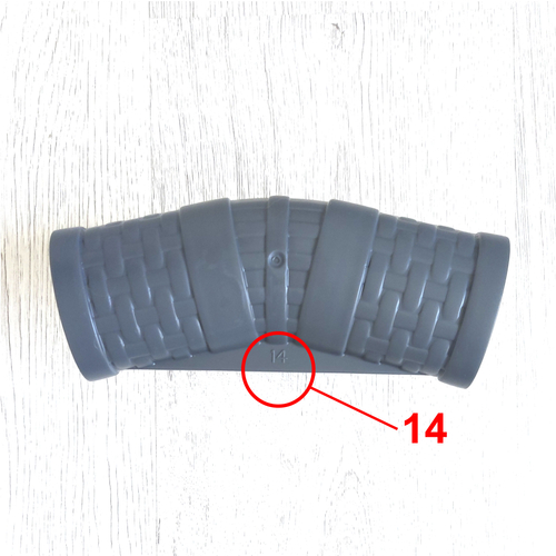 Т-образный соединитель - тройник P05445 BestWay с маркировкой"14", запчасть для круглых каркасного бассейна 457 на 122 см. Steel Pro Max Bestway