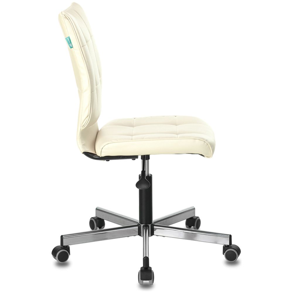 Кресло оператора Бюрократ CH-330M/BEIGE, ML CH, экокожа бежевый, без подлокотников, регулировка высоты сиденья