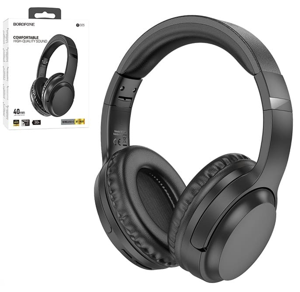 Полноразмерные Bluetooth наушники BOROFONE BO25 (черный)