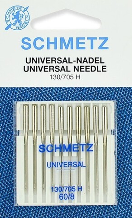 Иглы стандартные Schmetz 130/705H № 60, 10 шт.