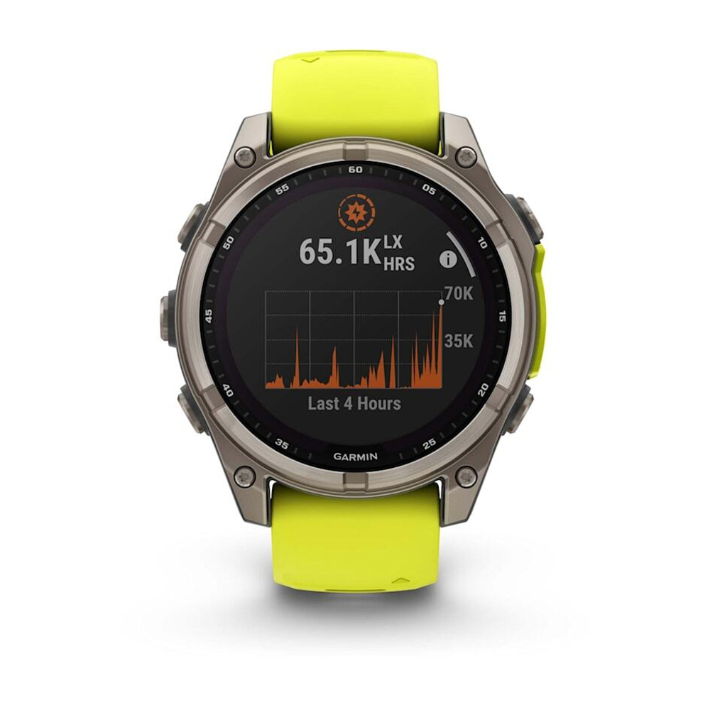 Умные часы Garmin Fenix 8 47мм Solar Sapphire Natural Titan