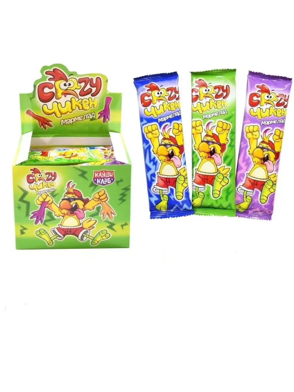 Жевательный мармелад Crazy Chicken