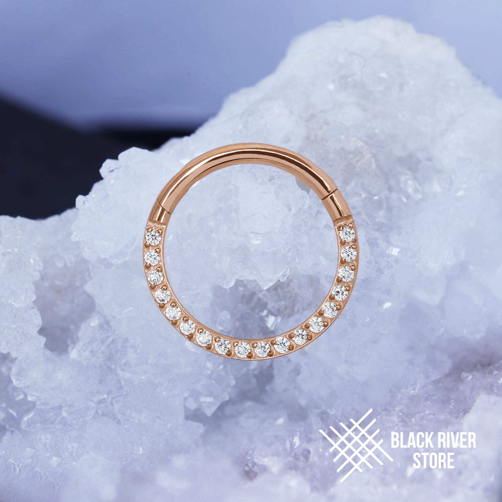 Кликер Side Crystal PVD Rose 1.2мм