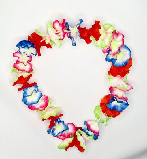 Гавайский набор (ожерелье, венок, браслеты 2 шт.)