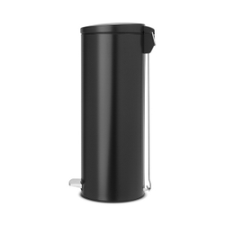 Ведро для мусора Brabantia матовое черное МС 20л вид сбоку