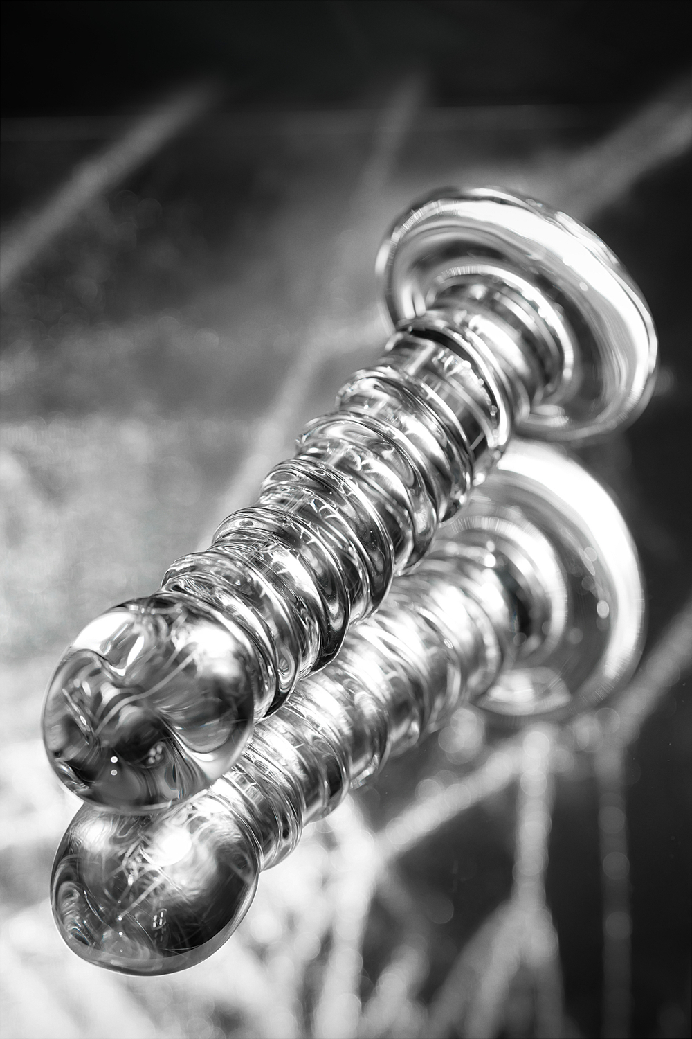 Фаллоимитатор Sexus Glass стеклянный прозрачный 15 см