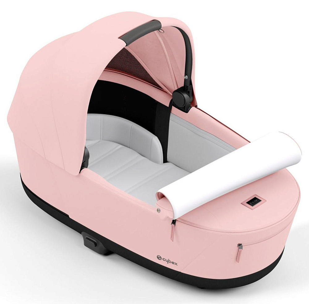 Коляска 3 в 1 Cybex Priam IV Rosegold complete и автокресло Cloud T i-Size Leaf Green Plus Peach Pink