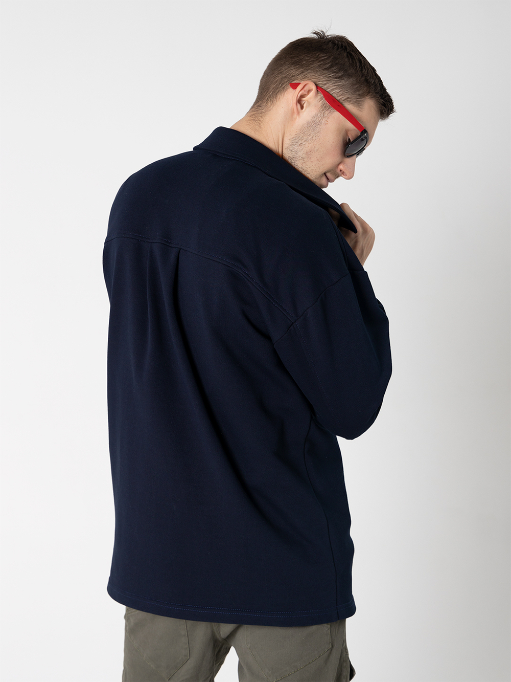 Рубашка трикотажная темно-синяя Город Горький