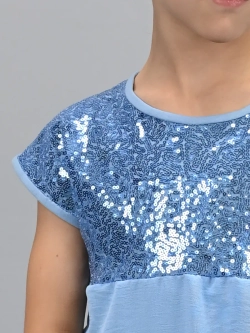 Платье нарядное для девочки с пайетками