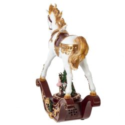 GAEM Фигурка декоративная "Лошадка-качалка", (подсвет, муз, 3хАА, н/п), L32 W11 H37 см