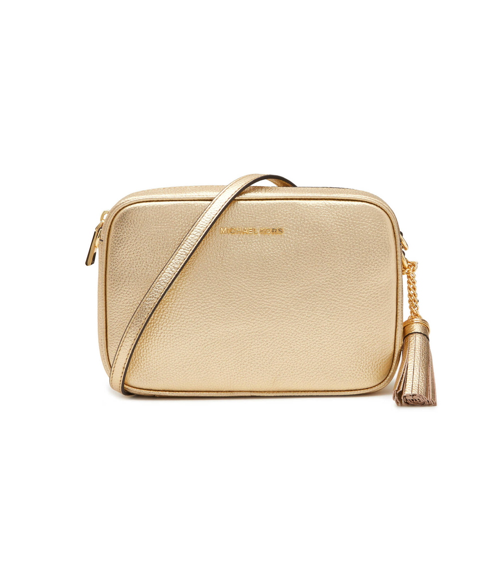 кожаная сумка-мессенджер jet set Michael Kors - золотой(32F7MGNM6M)