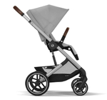 Коляска Cybex Balios S Lux SLV complete Aton B2 Bay Blue 3 в 1 Stone Grey с дождевиками