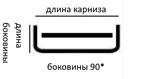 Карниз для штор профильный алюминиевый двухрядный "Симпл" с боковинами, цвет белый