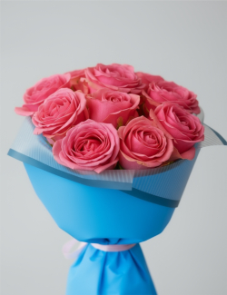 Букет розовых роз Нежный