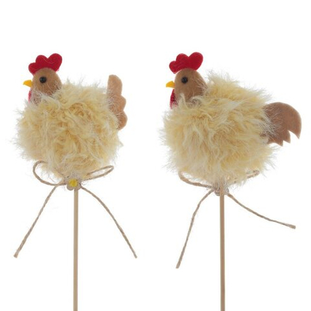 GAEM Изделие декоративное (вставка) "Курочка" (4*6,5*7) (блок 12 шт), L6,5 W4,5 H27 см, 2в.