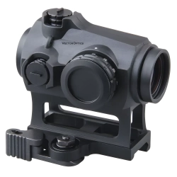 Коллиматорный прицел Vector Optics Maverick 1x22 MIL (SCRD-38) диагональный вид с элементами управления