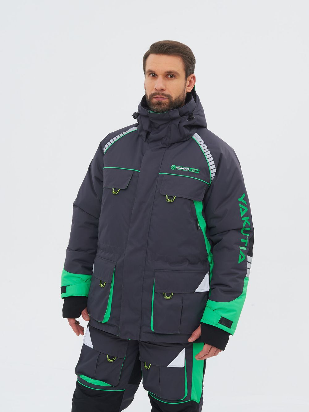 Костюм зимний Yakutia ткань Galaxy Breathable цвет Тёмно-серый