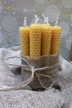 Набор свечей, натуральная вощина, 8 шт