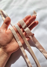 Бейка эластичная матовая 16мм серебристый пион