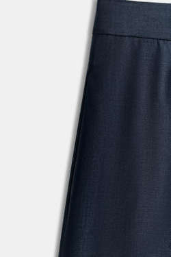 ZARA ДЛИННЫЕ ШОРТЫ ИЗ СМЕСОВОЙ ШЕРСТИ — ZW COLLECTION, МОРСКОЙ СИНИЙ