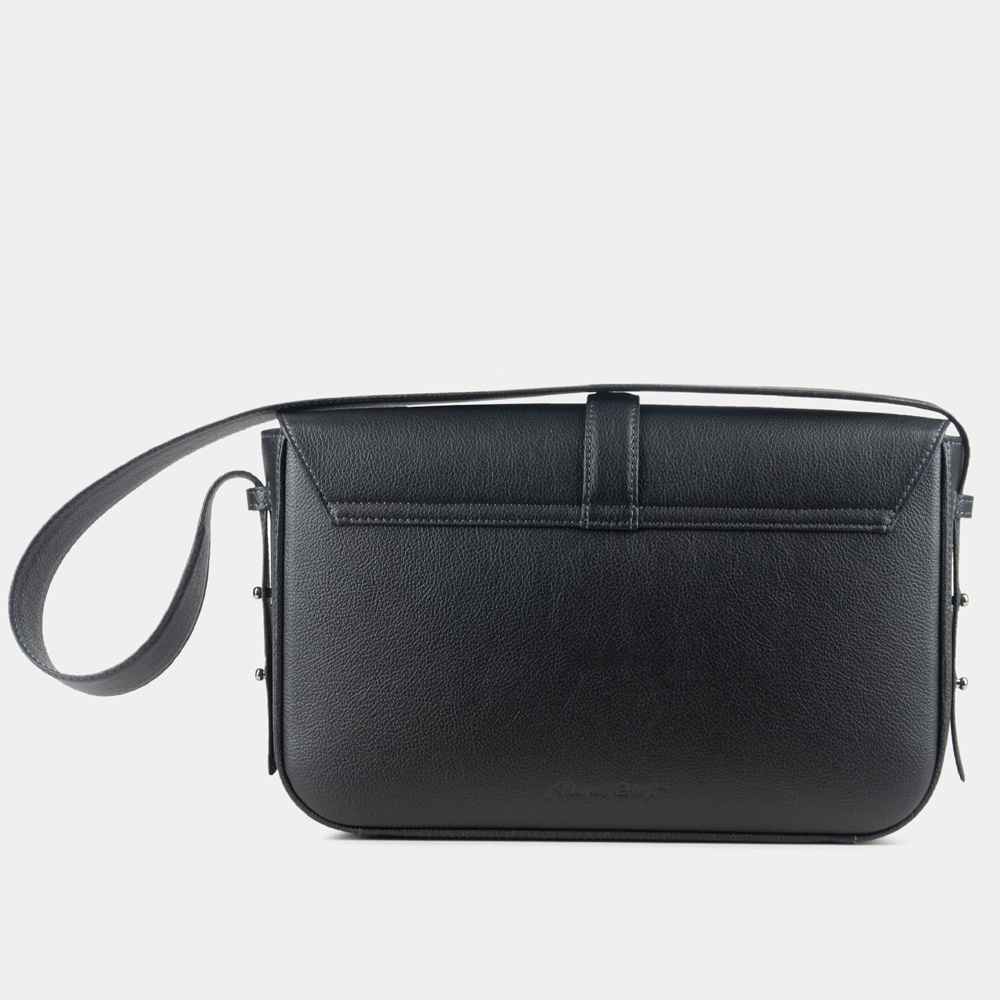 Сумка Universel из кожи теленка, черного цвета