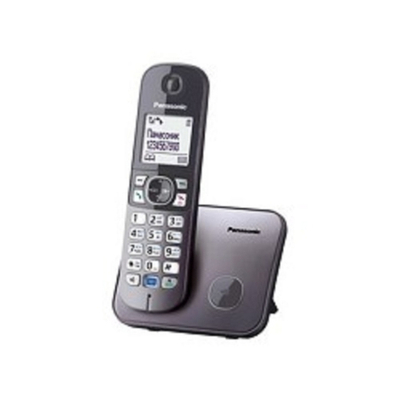 Panasonic KX-TG6811RUM (серебристый) (Беспроводной DECT,40 мелодий,телефонный справочник 120 зап.)