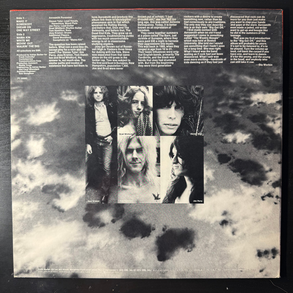 Aerosmith ‎– Aerosmith (Канада 1976г.)