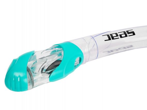 Трубка Seac Reverse Dry прозрачный/голубой