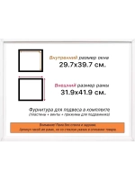 Рама 29,7x39,7 для картин и фотографий