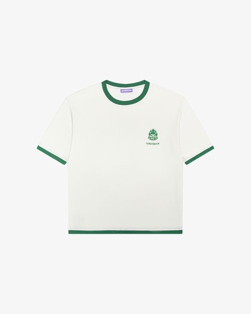 Футболка Ymkashix Hellcome logo бежевая