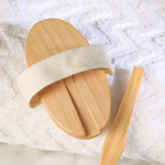 Массажная щетка из натуральной щетины со съемной ручкой