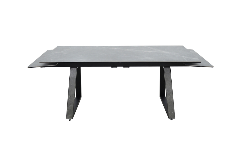 Стол Аврора Монако NEW, Керамогранит, Черный матовый муар/Bayona grey/