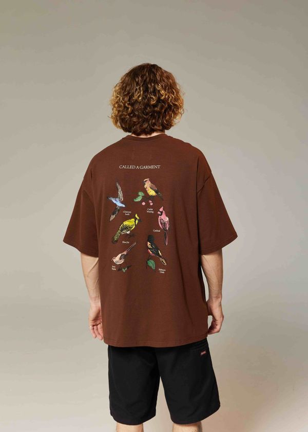 Футболка Birds Коричневая - фото 8