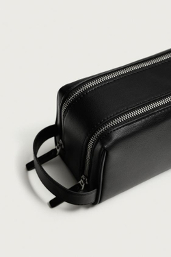 ZARA ОДНОТОННЫЙ НЕСЕССЕР, ЧЕРНЫЙ
