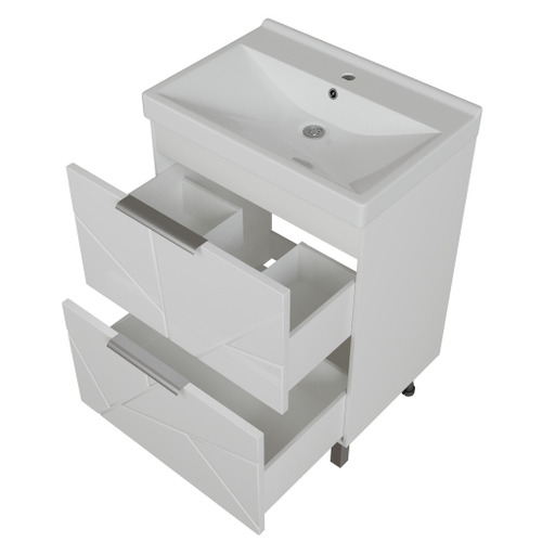 Тумба д/ванной "Гранд-60"  под раковину Fest-60 (Sanita Lux) (ПВХ)