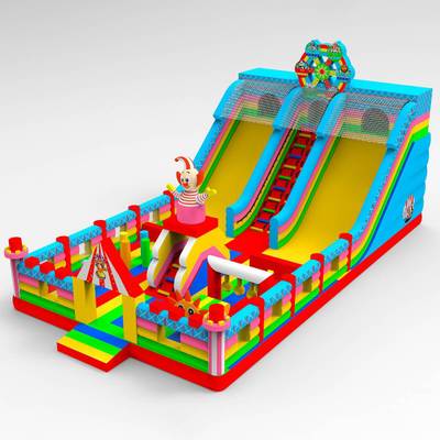 Коммерческий надувной батут "Максипарк развлечений" 15*8*7,5 м