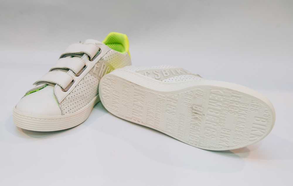 Полуботинки спортивные BIKKEMBERGS shoes Белый/Лимонная пятка (Мальчик)