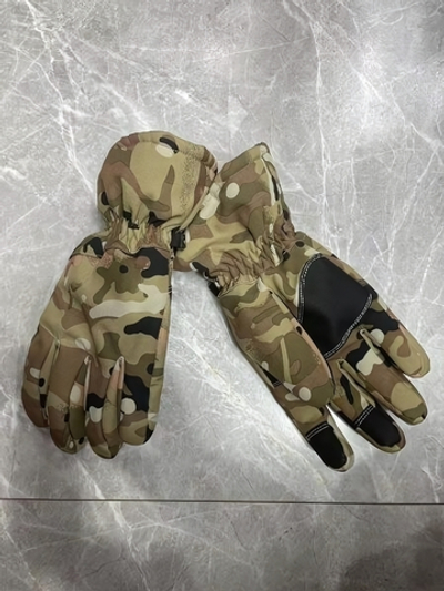 Перчатки туристические утепленные цвет мультикам ХL