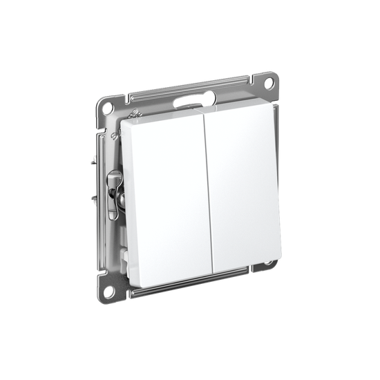 Переключатель перекрестный 2-кл. AtlasDesign 2хсх.7 10АХ механизм бел. SE ATN000173