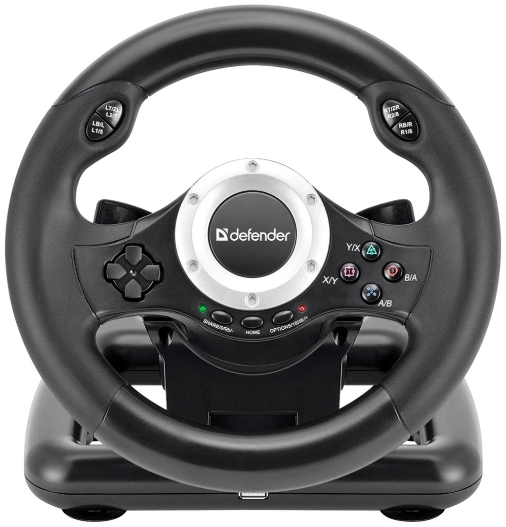 Игровой контроллер Defender Turbo Pro 64291 черный