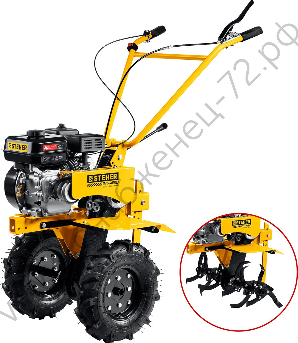 STEHER 7 л.с., мотоблок с понижающей передачей (GT-430)