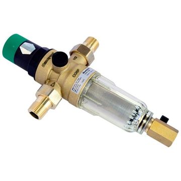 Самопромывной фильтр для холодной воды Honeywell 1/2" с редуктором давления