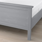 Каркас кровати - IKEA HEMNES, 200х160 см, жесткий матрас, серый, ХЕМНЕС ИКЕА