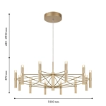 Подвесная светодиодная люстра Favourite Blick 4759-12P