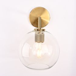 Бра Rh Utilitaire Globe Shade Single Sconce Brass By Imperiumloft