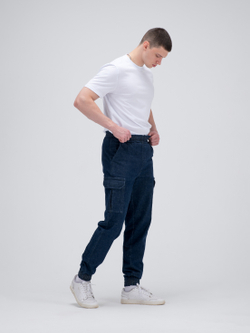 Джоггеры карго джинсовые. Деним