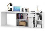 Компьютерный стол Woodville Лайт 03.245F белый гладкий 101