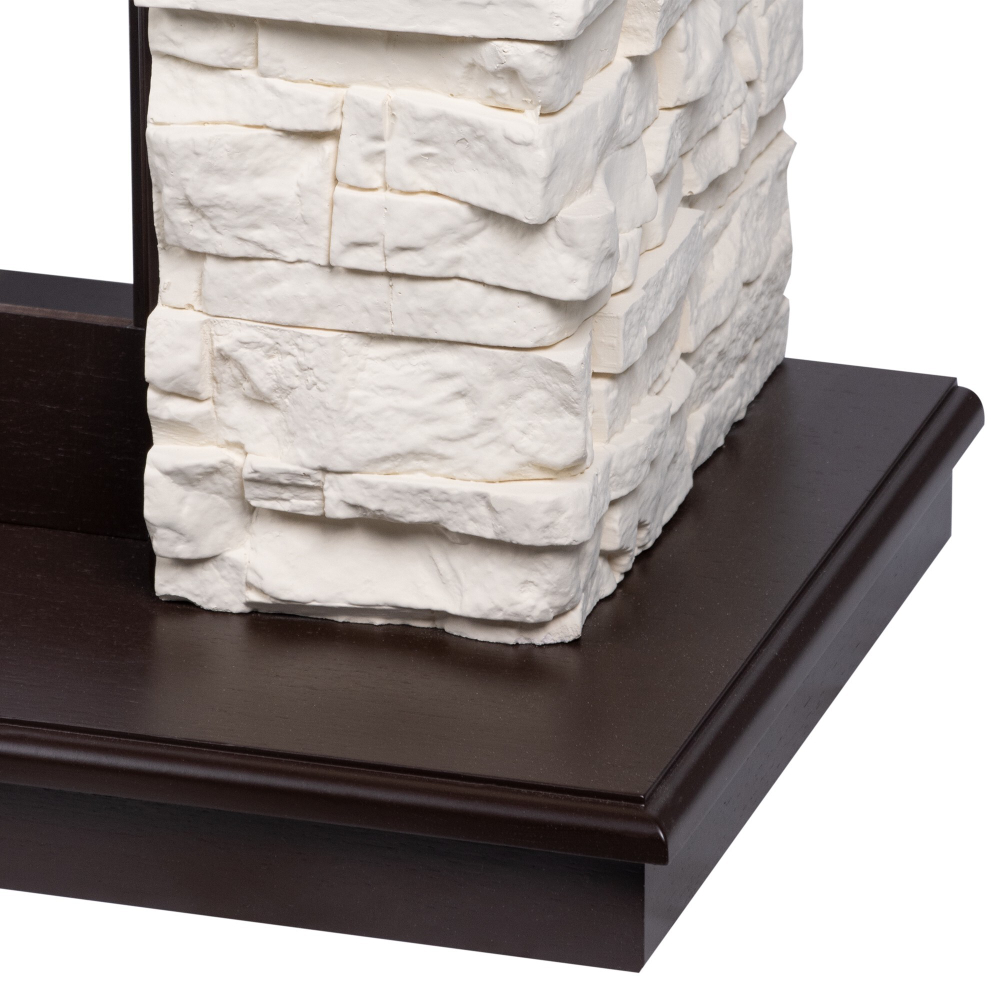 Каминокомплект: Очаг Royal Thermo Aurora RTFP/P-AR60LS, портал Michigan 60, камень мол., шп. тем.дуб