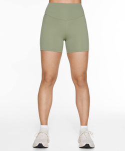 OYSHO Велосипедки Comfortlux с высокой посадкой длиной 10 см, светлый хаки